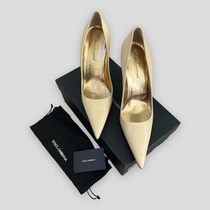 Dolce & Gabbana Nude Leather Pumps